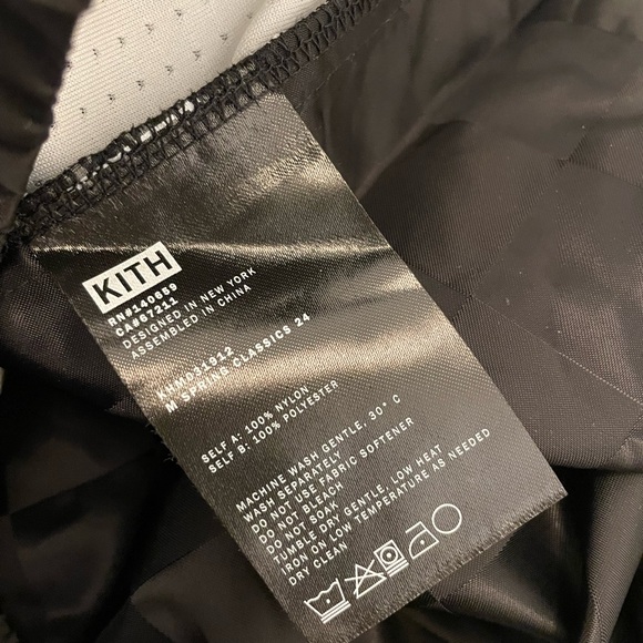 Kith Checkered Satin Dayton Combo Pullover Black - Picture 6 of 6